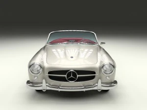 mercedes 190sl with interior 3D Model