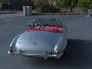 mercedes 190sl with interior 3D Model