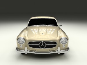 mercedes 190sl hard top Modèle 3D