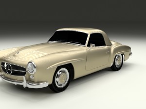 mercedes 190sl hard top Modèle 3D