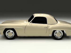 mercedes 190sl hard top Modèle 3D