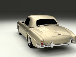 mercedes 190sl hard top Modèle 3D