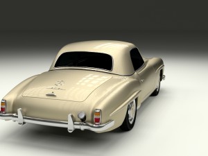 mercedes 190sl hard top Modèle 3D