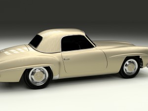 mercedes 190sl hard top Modèle 3D