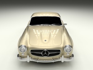 mercedes 190sl hard top Modèle 3D