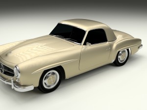 mercedes 190sl hard top Modèle 3D
