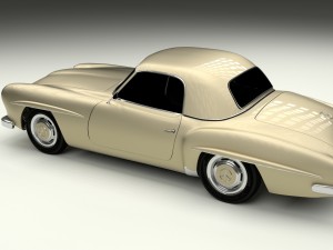 mercedes 190sl hard top Modèle 3D