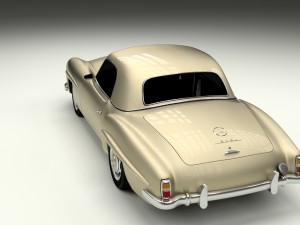 mercedes 190sl hard top Modèle 3D