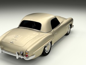 mercedes 190sl hard top Modèle 3D