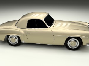 mercedes 190sl hard top Modèle 3D