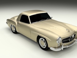 mercedes 190sl hard top Modèle 3D