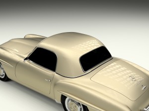 mercedes 190sl hard top Modèle 3D