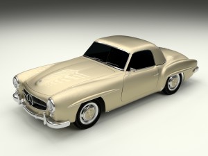 mercedes 190sl hard top Modèle 3D