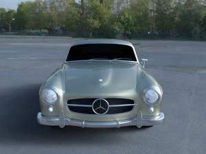 mercedes 190sl hard top Modèle 3D