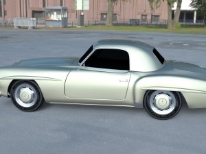 mercedes 190sl hard top Modèle 3D