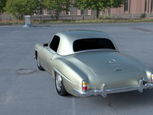 mercedes 190sl hard top Modèle 3D