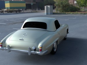 mercedes 190sl hard top Modèle 3D