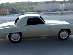 mercedes 190sl hard top Modèle 3D