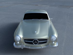 mercedes 190sl hard top Modèle 3D