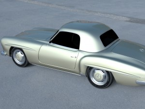 mercedes 190sl hard top Modèle 3D