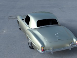 mercedes 190sl hard top Modèle 3D