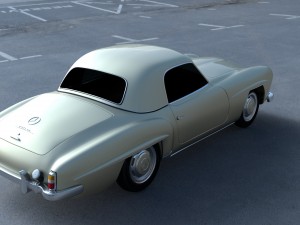 mercedes 190sl hard top Modèle 3D