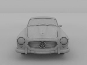mercedes 190sl hard top Modèle 3D