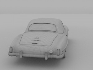 mercedes 190sl hard top Modèle 3D