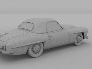 mercedes 190sl hard top Modèle 3D