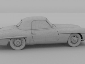 mercedes 190sl hard top Modèle 3D