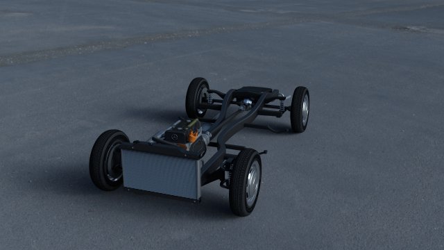 mercedes benz 190sl full chassis 3D Model .c4d .max .obj .3ds .fbx .stl .blend 
