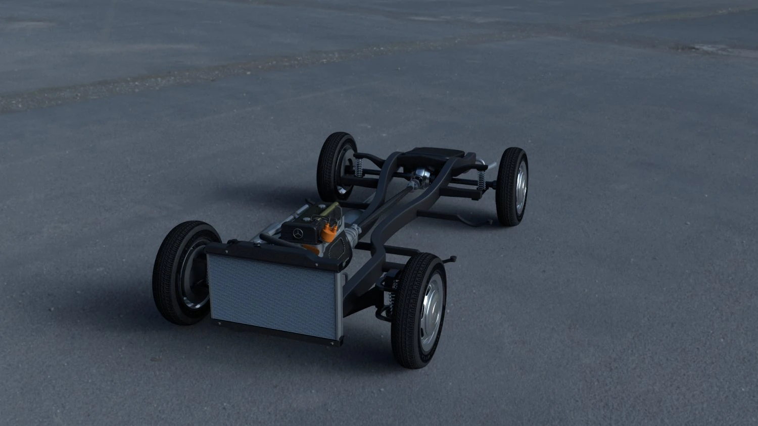 chassis completo mercedes benz 190sl Modelo 3D .c4d .max .obj .3ds .fbx .stl .blend 