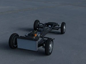 mercedes benz 190sl pełne podwozie Model 3D