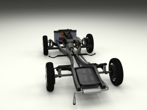 mercedes benz 190sl full chassis 3D Model