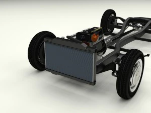 chassis completo mercedes benz 190sl Modelo 3D