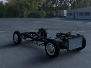 chassis completo mercedes benz 190sl Modelo 3D