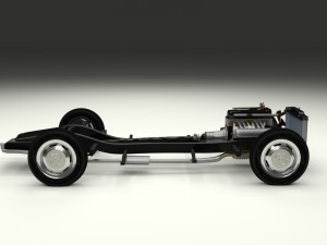mercedes benz 190sl full chassis 3D Model