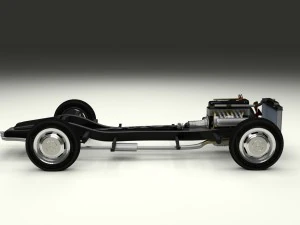 chassis completo mercedes benz 190sl Modelo 3D