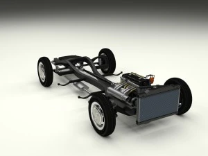 chassis completo mercedes benz 190sl Modelo 3D