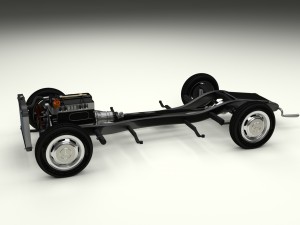 mercedes benz 190sl full chassis 3D Model
