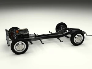 chassis completo mercedes benz 190sl Modelo 3D