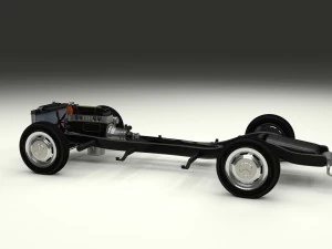 chassis completo mercedes benz 190sl Modelo 3D