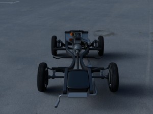 mercedes benz 190sl full chassis 3D Model