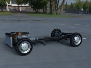 chassis completo mercedes benz 190sl Modelo 3D