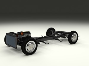 mercedes benz 190sl full chassis 3D Model