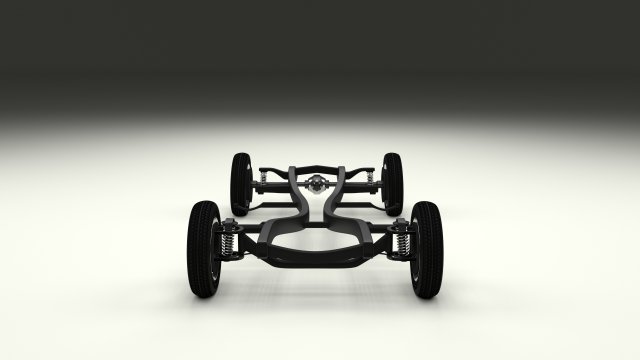 mercedes benz 190sl chassis 3D मॉडल .c4d .max .obj .3ds .fbx .stl .blend 