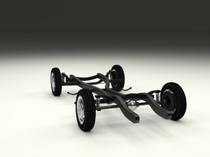mercedes benz 190sl chassis 3D मॉडल