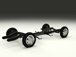mercedes benz 190sl chassis 3D मॉडल