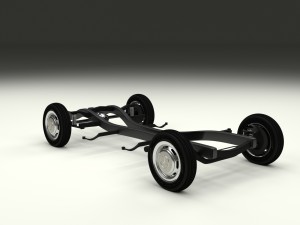 mercedes benz 190sl chassis 3D मॉडल