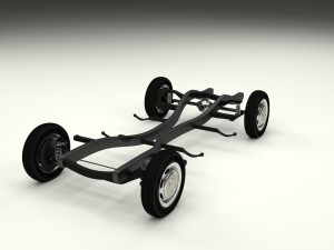 mercedes benz 190sl chassis 3D मॉडल